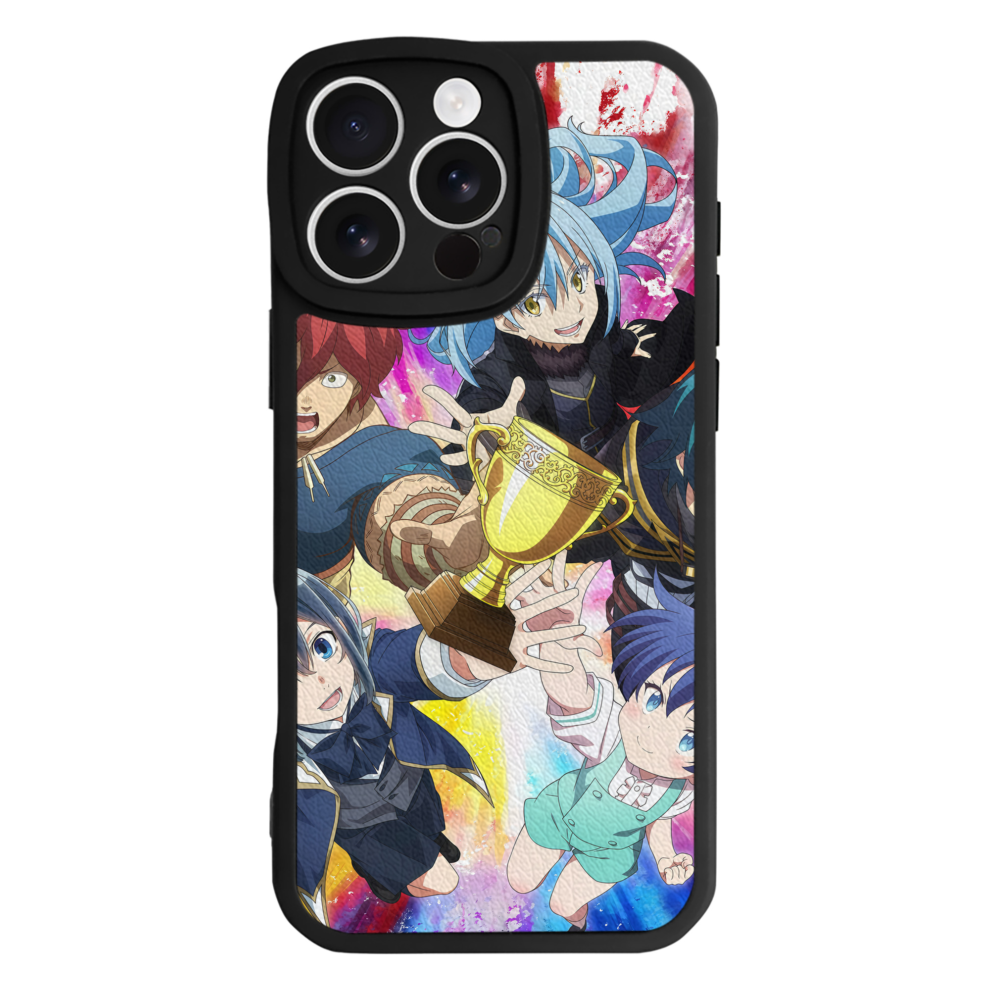 （画像用） 転スラ Regarding Reincarnated to Slime 【iPhone 16シリーズ対応】シリコンスマホケース（レザー調） 材質：シリコン